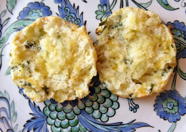 Apple, Basil, CheddarBiscuit (Paige's Family Dinner Biscuit)